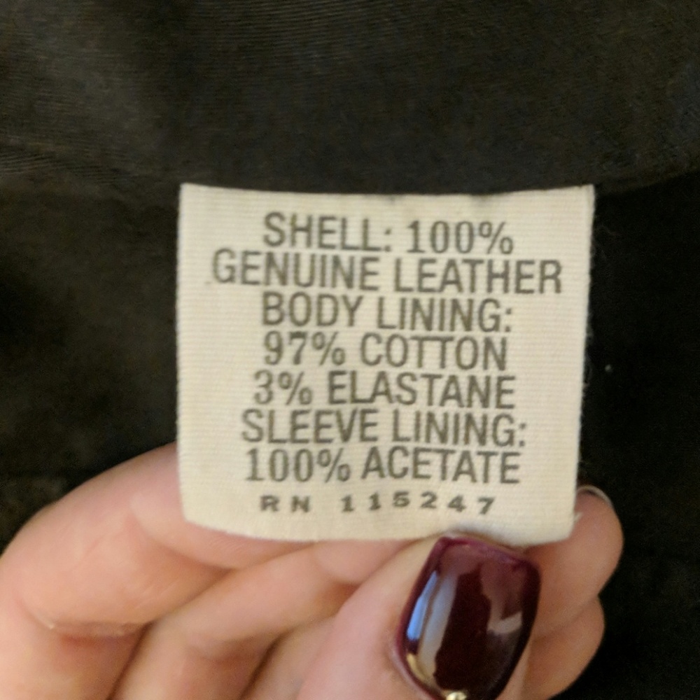 Ruehl No.925 Leather Biker Jacket - image 3